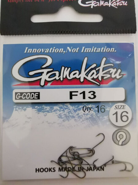 Крючок Gamakatsu Hook F13 (Black) №08
