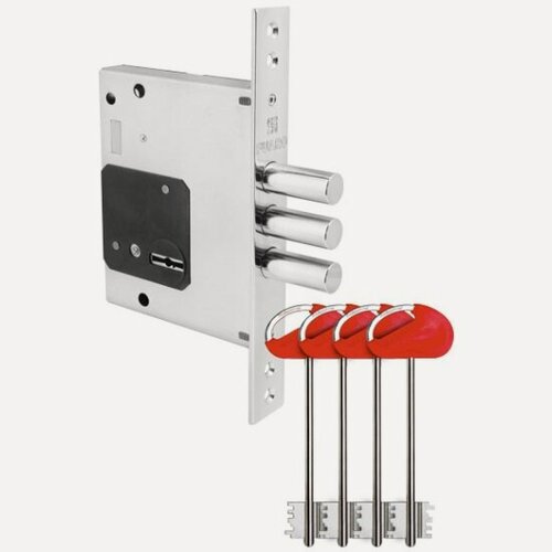 Изображение товара Замок врезной сувальдный Fuaro MDV25/S-60.00.3R16 4key