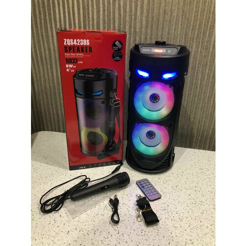 Колонка портативная музыкальная bluetooth bluetooth FM радио USB MicroSD MIC AUX с подсветкойB 420000₽