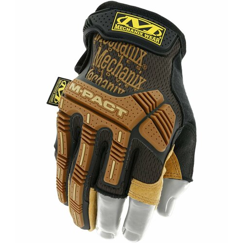 Перчатки Mechanix leather M-pact fingerless framer