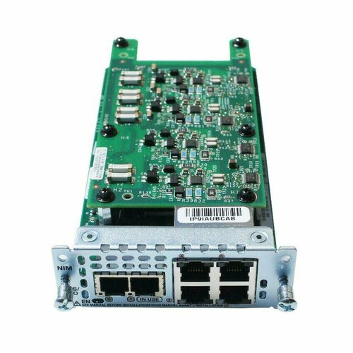 Модуль маршрутизатора Cisco NIM-2FXS/4fxop для ISR 4000 модуль cisco nim 4e m