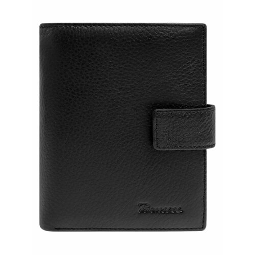 Бумажник Prensiti, фактура гладкая, черный