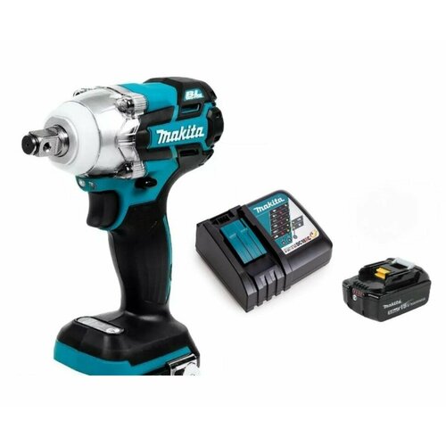 Аккумуляторный ударный гайковерт Makita DTW285RT1 (18V, Li-Ion) (1х5Ач, з/у) аккумуляторный кусторез makita duh606rt 18v li ion 1х5ач з у