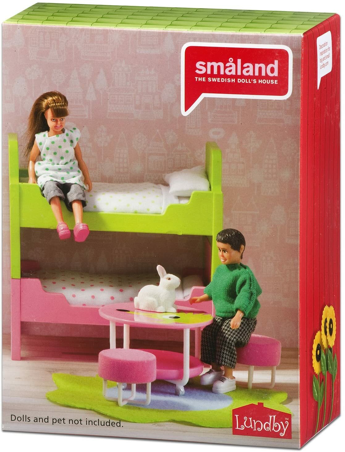 Мебель для домика Lundby Смоланд Детская с 2 кроватями - фото №5