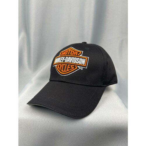 фото Бейсболка harley-davidson харлей мото кепка, размер one size, черный