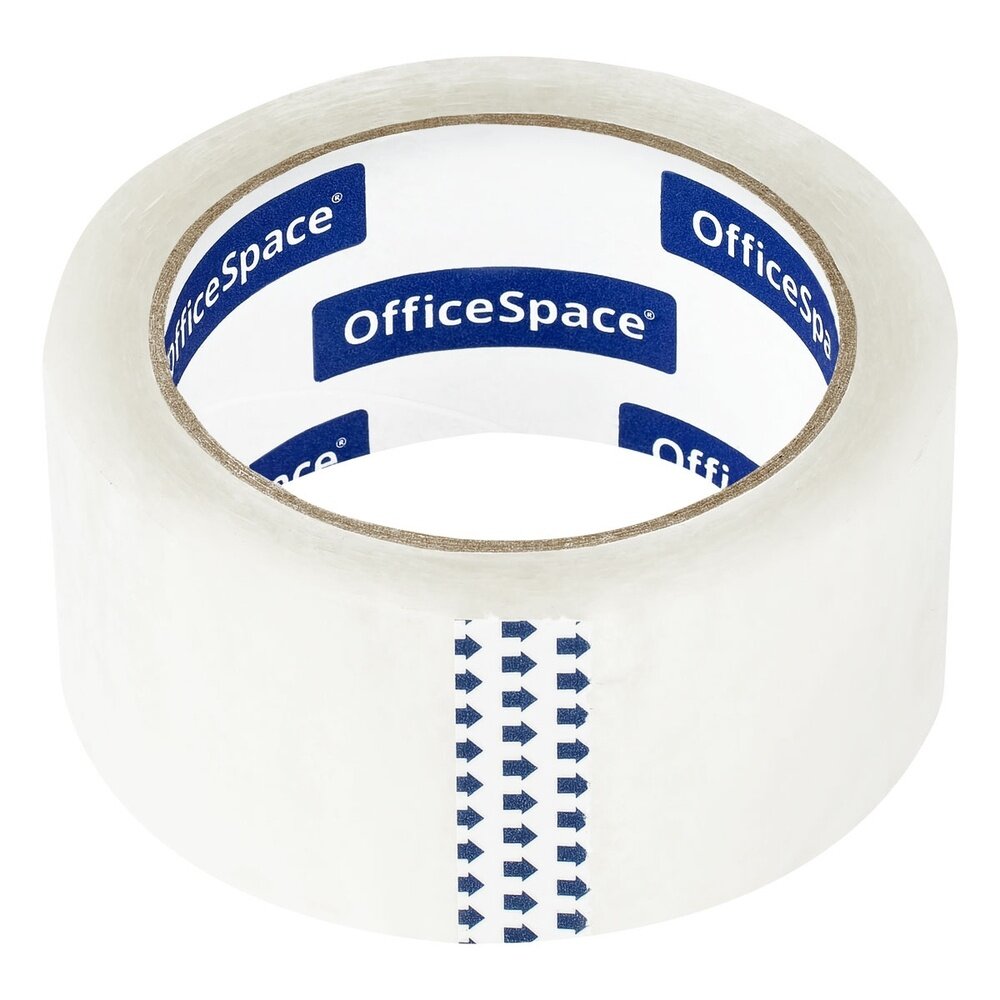 Клейкая лента OfficeSpace упаковочная, 48 мм, х 66 м, 50 мкм, усиленная, морозостойкая (КЛ_55384)