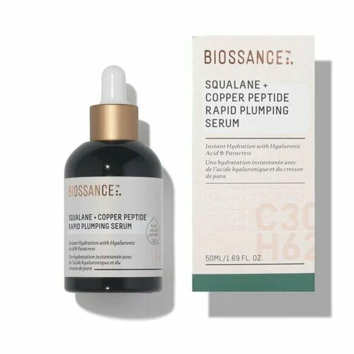 Biossance Сыворотка для лица Squalane and Copper Peptide Rapid Plumping Serum 50 ml 11990₽