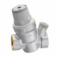 Регулятор давления поршневой Caleffi 5334 - 1/2" (ВР/ВР, PN16, Tmax 80°C, с выходом под манометр)