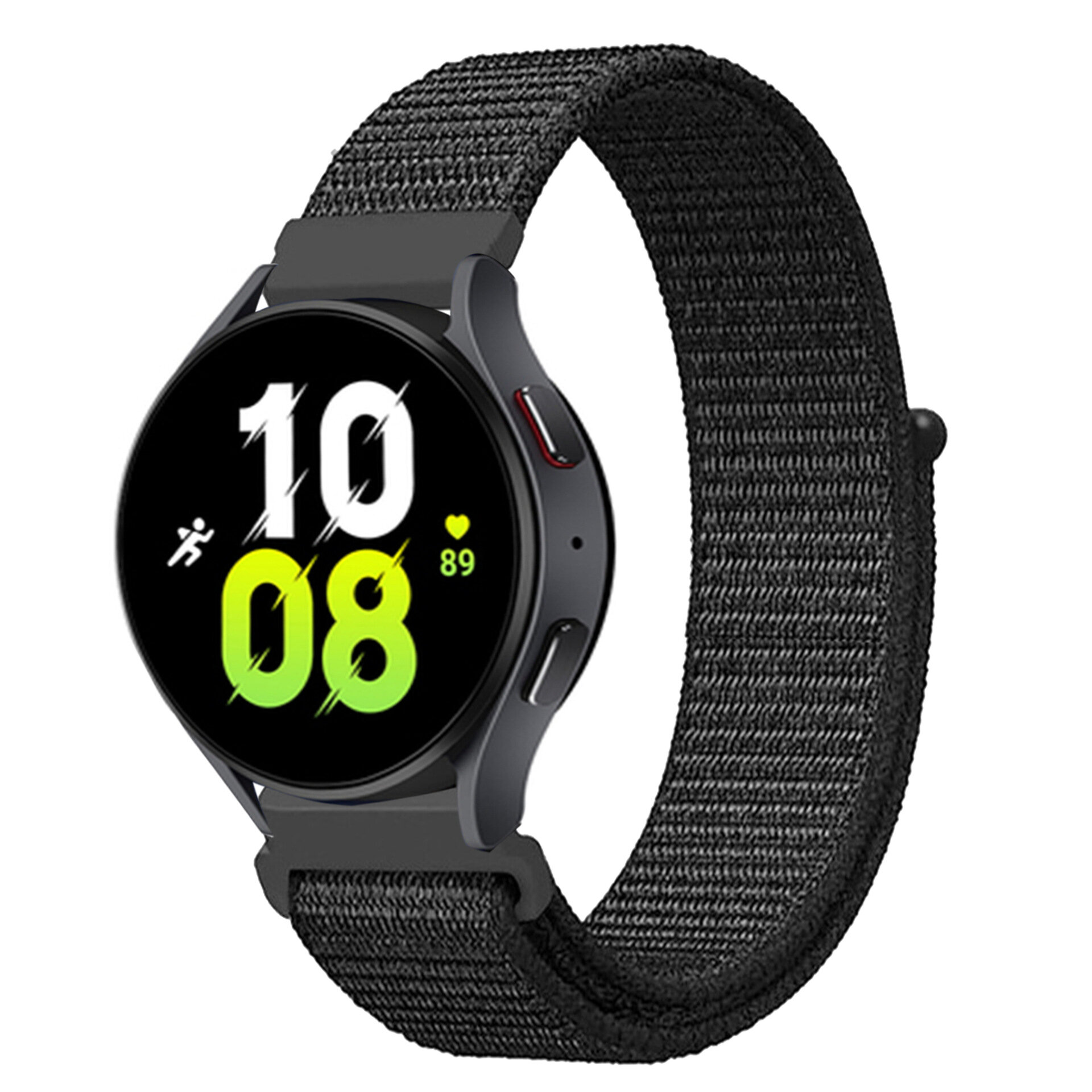Нейлоновый ремешок для часов с креплением 22 мм Garmin, Samsung, Huawei, Honor, Xiaomi Amazfit, 09 темно-черный