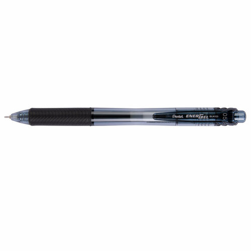 Ручка гелевая 12 шт. Pentel автоматич. Energel-X d 0.5 мм BLN105-AX цвет чернил: черный ручка гелевая автоматическая pentel energel 0 25мм синий резиновая манжетка bln105 c