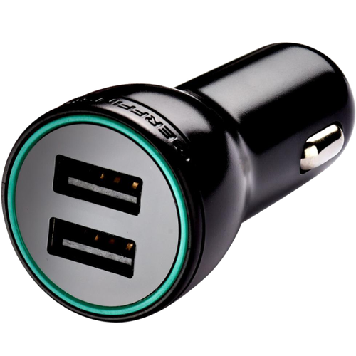 Gerffins Зарядное устройство автомобильное Gerffins Pro 3,4A 2xUSB-A (Черное)