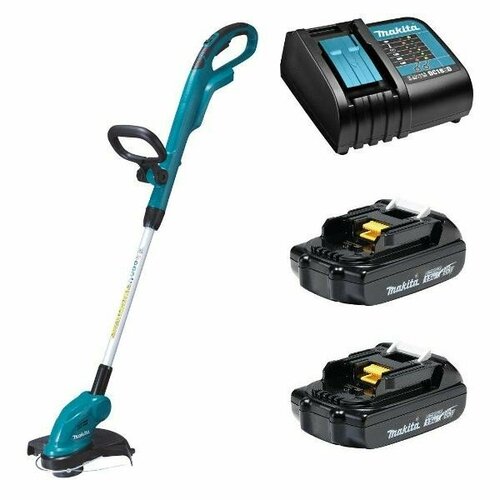 Аккумуляторный триммер Makita DUR181SY2 (18V, Li-Ion) (2х1.5Ач, з/у) аккумуляторный кусторез makita duh606rt 18v li ion 1х5ач з у