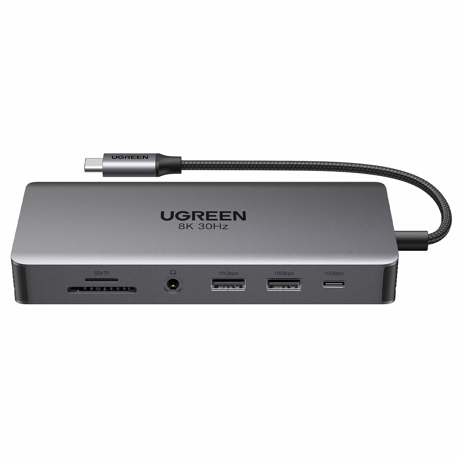 Разветвитель UGREEN 15965_ 11-in-1 USB-C, Hub Dual HDMI, серый - фото №9