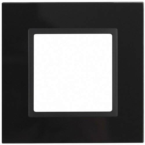 ЭРА 14-5101-05 Elegance Черный/антрацит стекло рамка 1-ая Б0034474 (20 шт.)