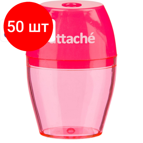 Комплект 50 штук, Точилка APS105, на 1 отв, с конт, цвета в ассорт.