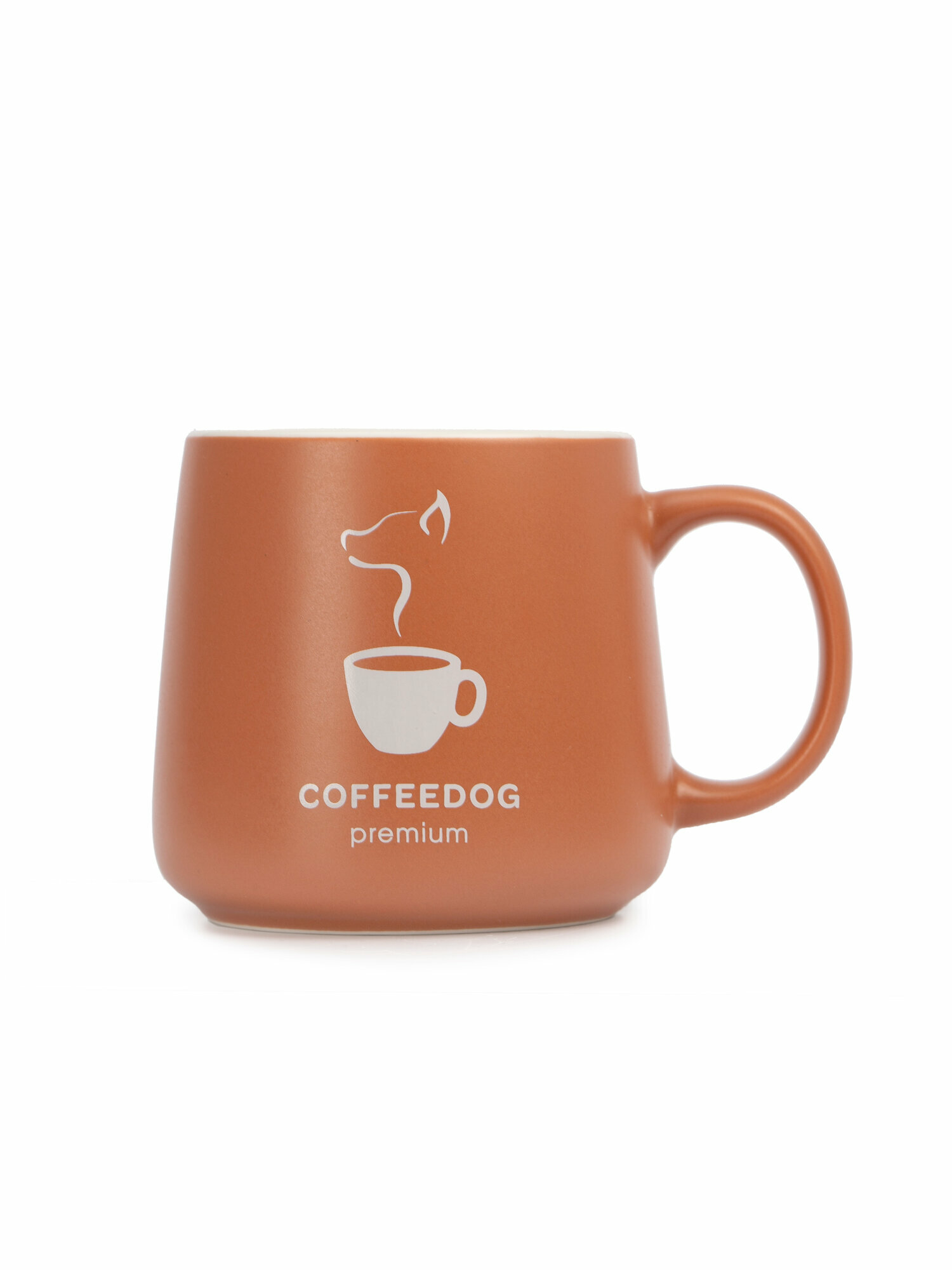 Кружка DOMENIK "COFFEE PET", фарфор, 360 мл, с ручкой, для СВЧ, мытье в посудомойке