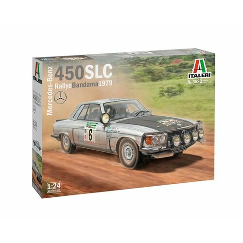 Сборная модель Italeri 3632ИТ Автомобиль Mercedes Benz 450SLC Rallye Bandama 1979 Масштаб 1/24