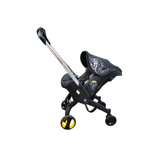 Коляска - автолюлька до 13 кг stroller 4 in1 черная серебряные звезды 20990₽