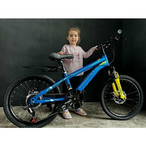 Велосипед Time Try TT021 20 Стальная рама Горный Детский Подростковый Для активного отдыха синий модель 2024 23500₽