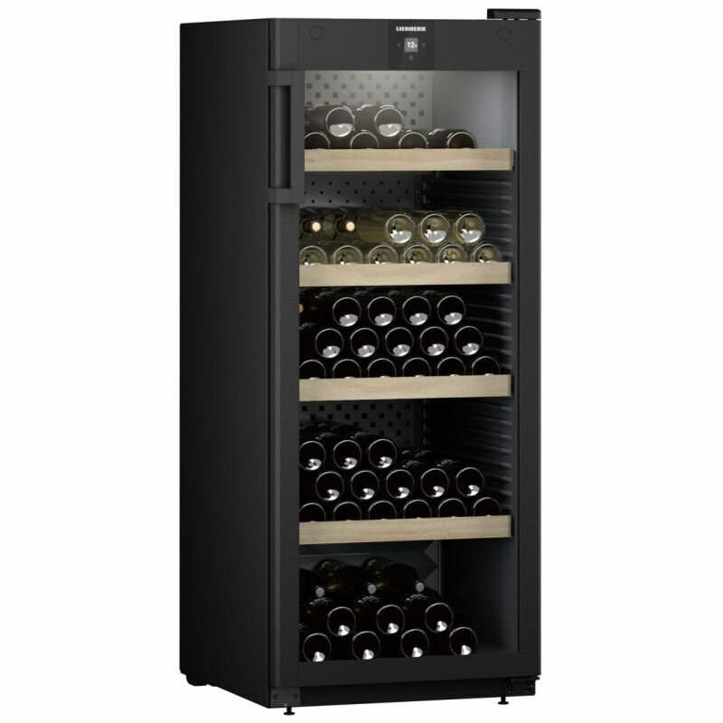 фото Винный шкаф Liebherr WPbl 4601-20 001, 5 полок, 166 бут, 5-20 C, черный