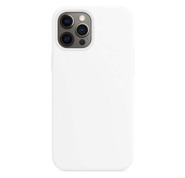 Чехол для iPhone 13 Pro Max Liquid Silicone Case White