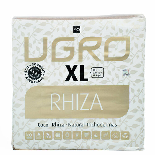 Кокосовый субстрат UGro Rhiza XL кокосовый субстрат ugro basic small 11л не требует промывки
