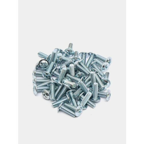 Винт 5х16 мебельный с прессшайбой цинк 50шт 1199₽