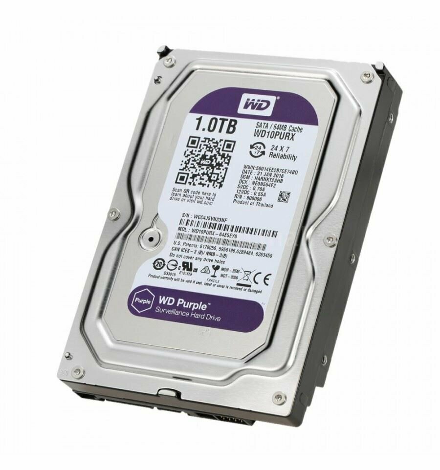 Жесткий диск Western Digital WD Purple 1 ТБ WD10PURX