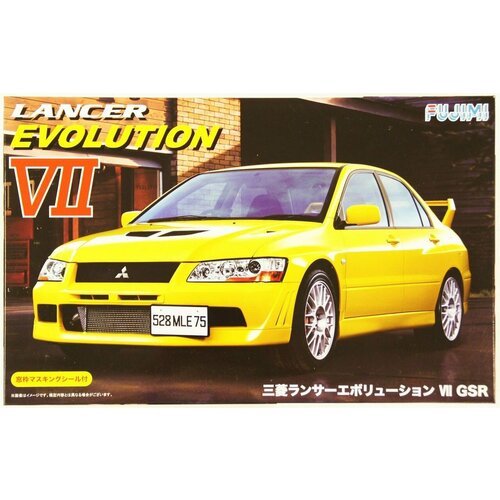 Mitsubishi Lancer Evolution VII GSR Модель для сборки, 1/24 kinsmart модель автомобиля mitsubishi lancer evolution vii цвет желтый