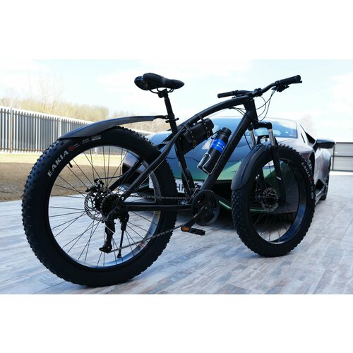 Велосипед горный Фэтбайк Fatbike Richiesto 26 На спицах Взрослый Подростковый Рама 21 чёрный 3310000₽