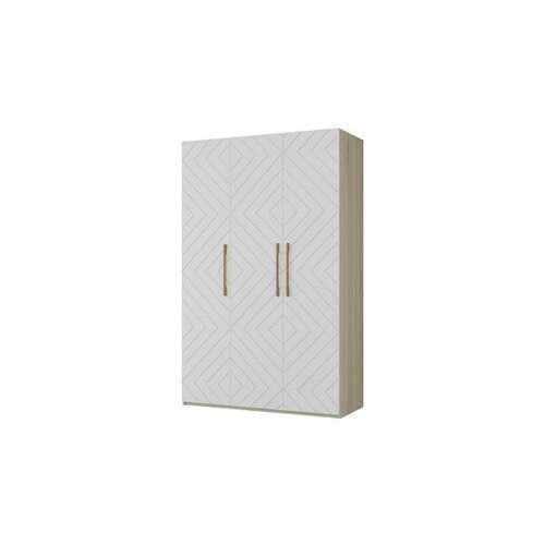 Шкаф 3-х створчатый Копенгаген - Дуб Сонома Белый матовый 33490₽