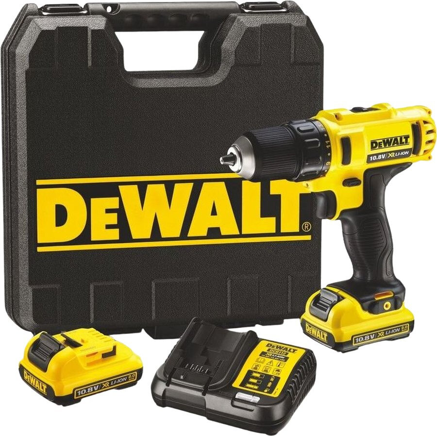 Дрель-шуруповерт DeWalt DCD710D2-QW 180Вт аккум. патрон: быстрозажимной (кейс в комплекте)