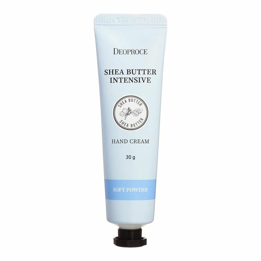 DEOPROCE SHEA BUTTER INTENSIVE HAND CREAM SOFT POWDER Интенсивный увлажняющий крем для рук с маслом ши с ароматом свежести 30г