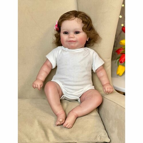 фото Кукла реборн мягконабивная 50см в пакете (fa-517) npk doll