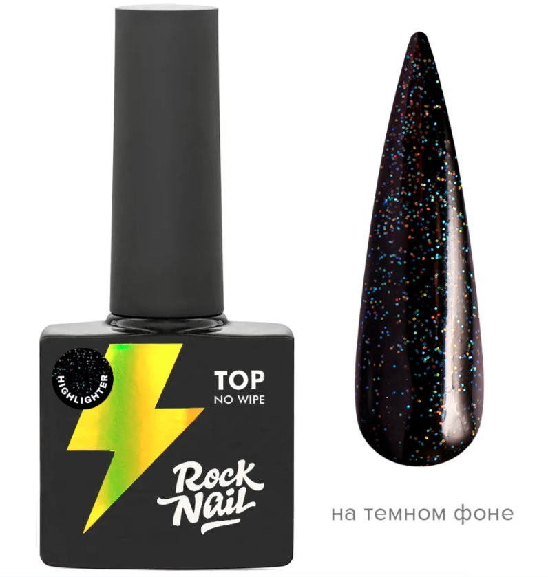 ROCKNAIL, Топ без липкого слоя Highlighter, 10 мл