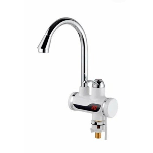 Водонагреватель проточный электрический на кухнюКран с подогревом водыс цифровым дисплеемСмеситель с подогревом воды и датчиком температуры проточный MATRIX SMHY3071 1879₽