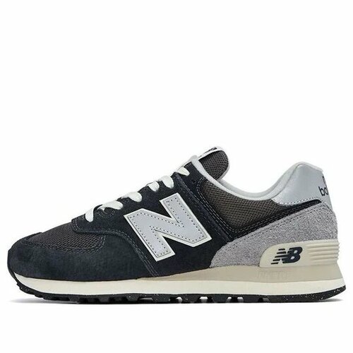 Кроссовки New Balance 574, полнота D, размер EU 43 | RU 42, черный, белый