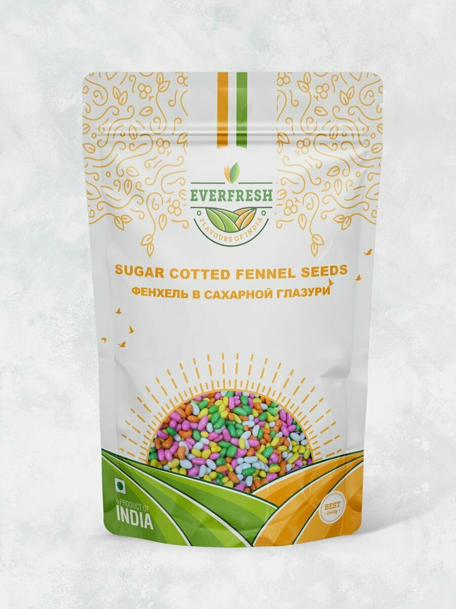 Фенхель в сахарной глазури (Sugar Cotted Fennel Seeds) Everfresh 100г