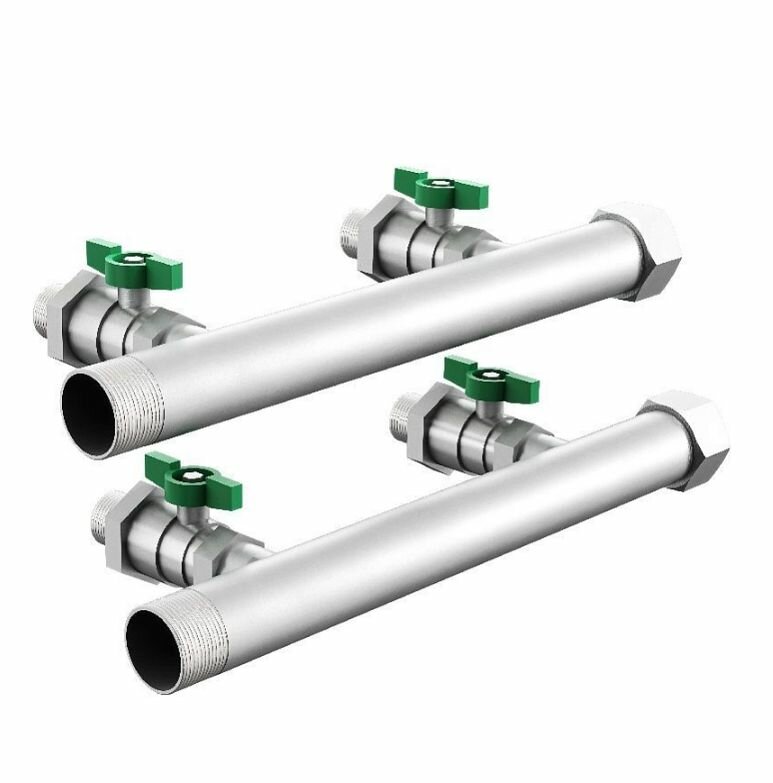 фото Коллекторы напорный и всасывающий Grundfos 1" для установок CMBE TWIN