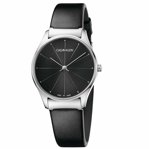 Наручные часы CALVIN KLEIN Classic K4D221CY, черный, серебряный часы calvin klein k5u2m146