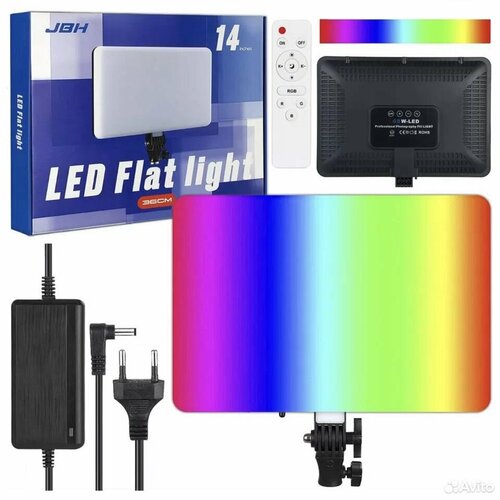 Профессиональный видеосвет JBH Flat Light RGB - 36см