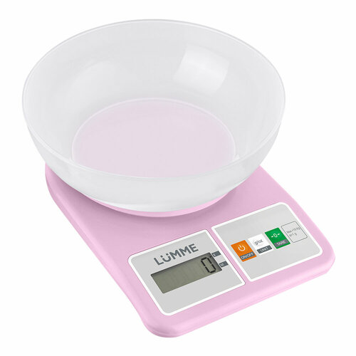 LUMME LU-SC1360 розовый кварц весы кухонные сенсор