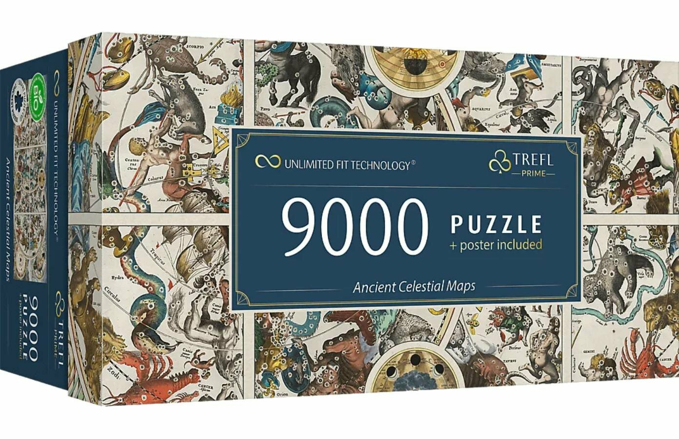 Пазл для взрослых Trefl 9000 деталей: Древние небесные карты (Trefl Prime UFT)