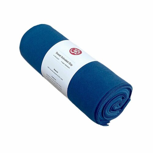 Полотенце для йоги из микрофибры iyogasports 180x67 см, синий