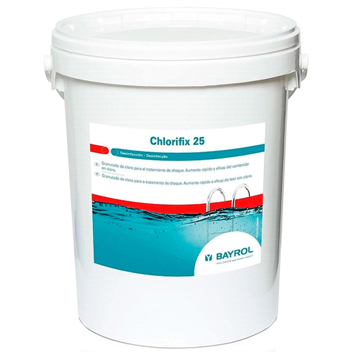 Bayrol Хлорификс (ChloriFix) гранулы, 25 кг бытовая химия bayrol быстрорастворимый хлор для ударной дезинфекции воды chlorifix 5 кг