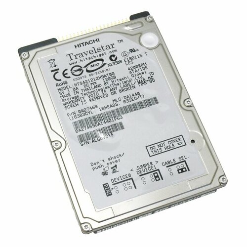 Жесткий Диск Hitachi HTS421212H9AT00 120Gb IDE 25 HDD 10580₽
