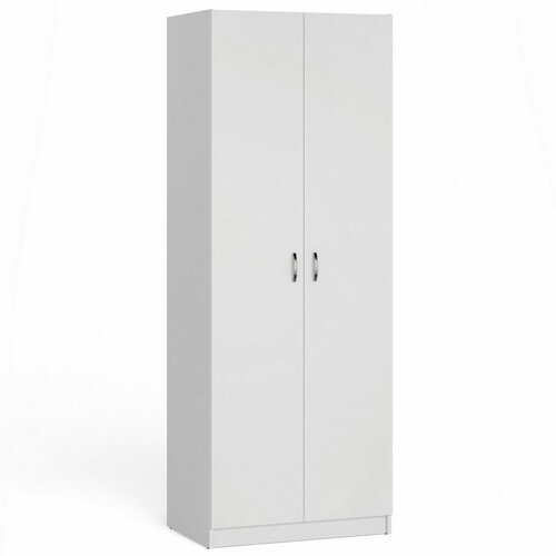 Двухстворчатый шкаф со штангой для одежды 80х54х215 МагМебель В1 белый 16480₽