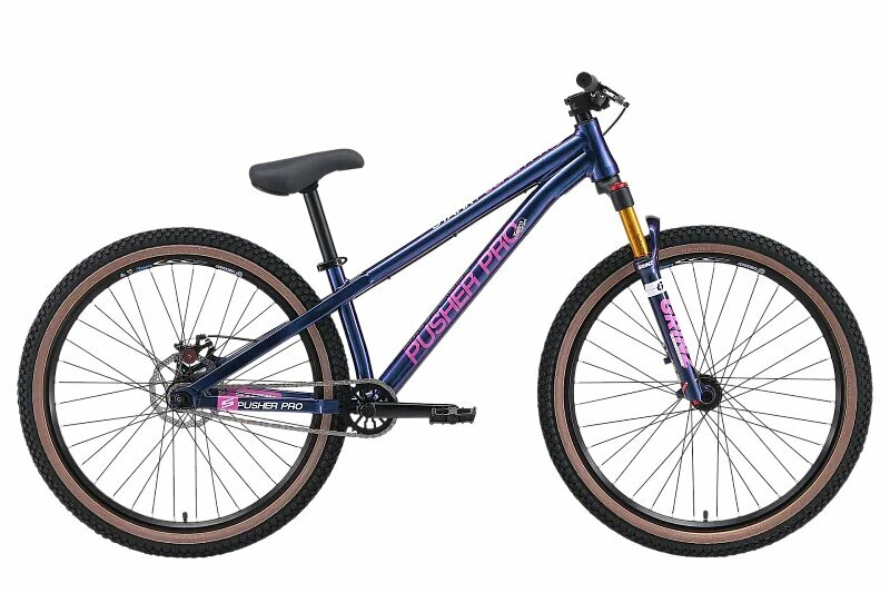 Велосипед Stark'24 Pusher PRO синий металлик/розовый L