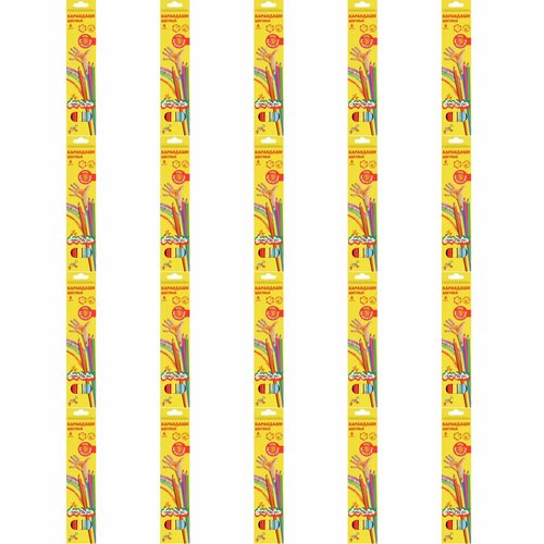 Каляка-Маляка Набор цветных карандашей, 6 цветов, 20 уп каляка маляка набор цветных карандашей 6 цветов 6 уп