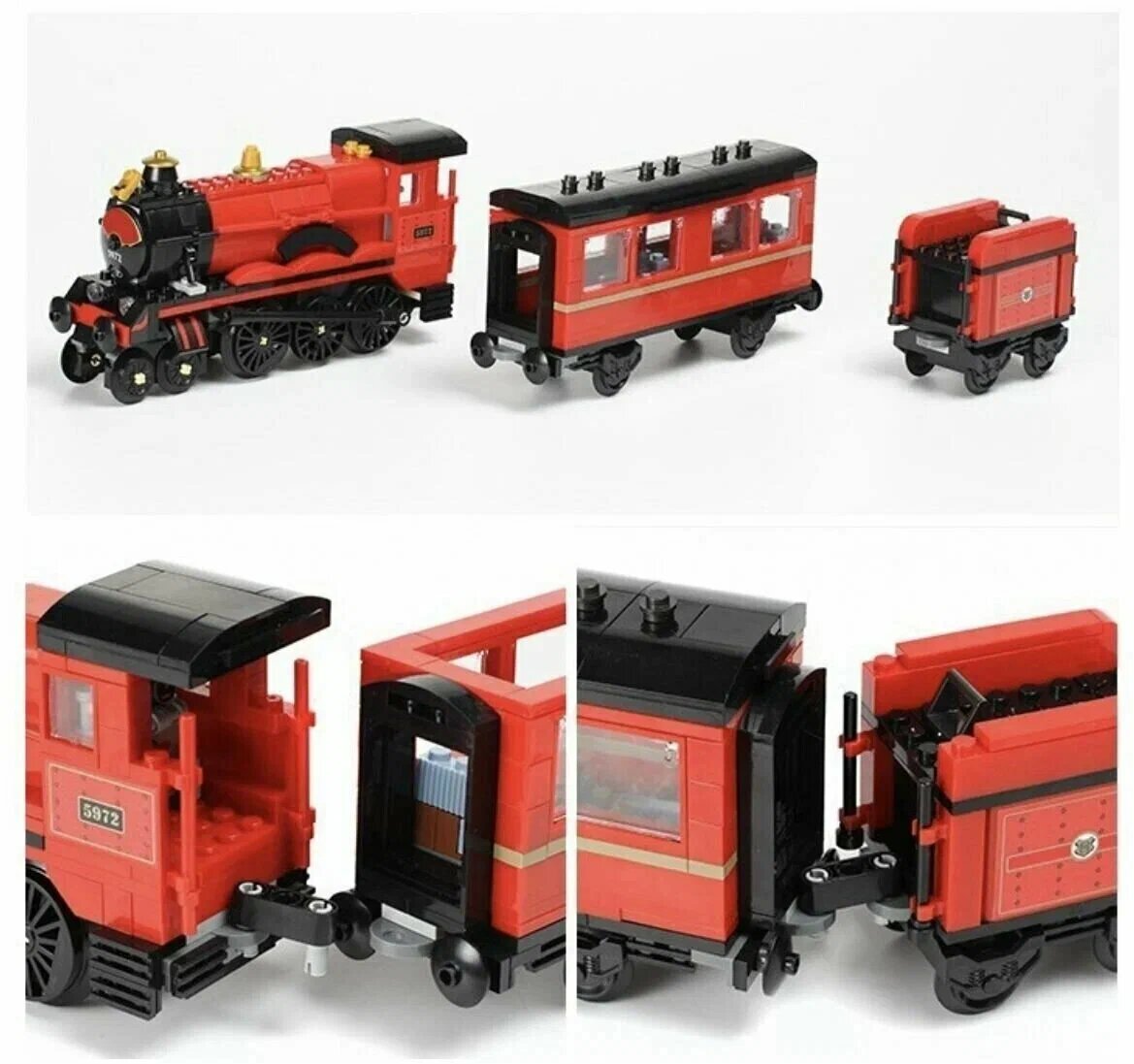 Конструктор "Хогвартс-экспресс", 801 деталей, от 6 лет, развивающий — фото 1